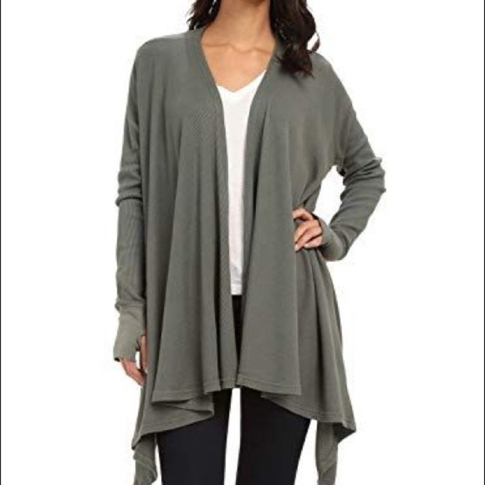 Allen Allen Women's Draped Cardigan - Sage